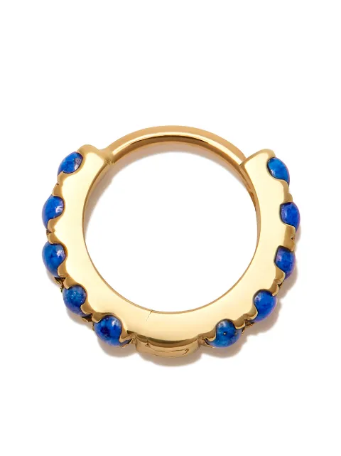 MARIA TASH 14kt yellow gold lapis lazuli hoop earring Gold XET65LZ