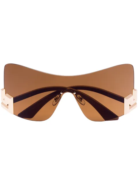 Versace Eyewear Greca shield sunglasses Neutrals 0VE2240