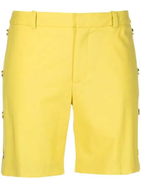Monse side-button tailored shorts Yellow MS220730BWG