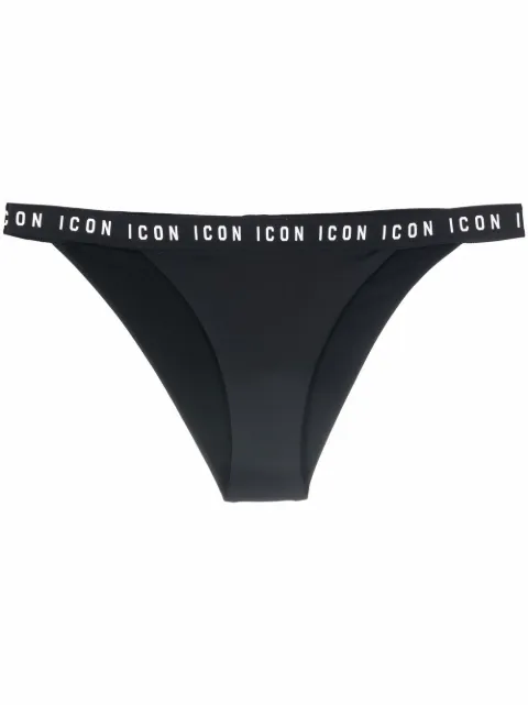 DSQUARED2 Icon-waistband bikini briefs Black D6B313090ISA01