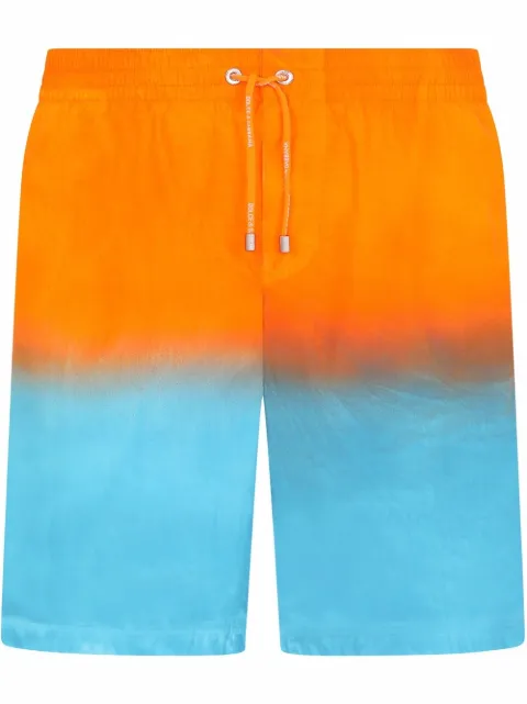 Dolce & Gabbana gradient-effect swimming shorts Blue M4C05TONL42