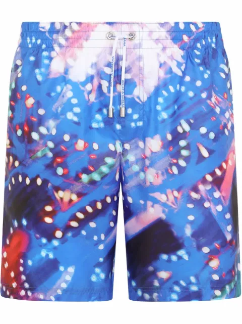 Dolce & Gabbana graphic-print swim shorts Blue M4A13TFSSHL