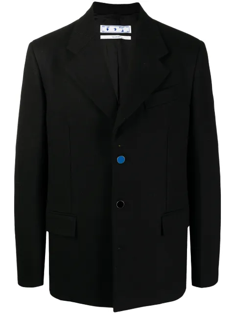 Off-White single-breasted blazer Black OMEN035F21FAB0011000