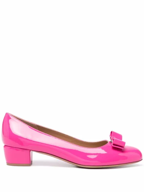 Ferragamo Vara bow-detail pumps Pink 749513