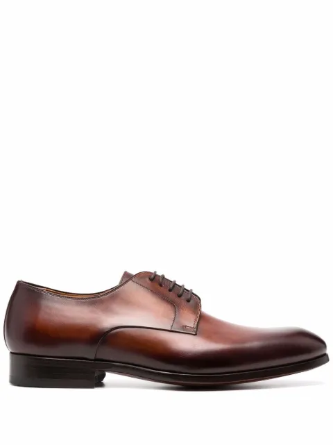 Magnanni leather derby shoes Brown 23804