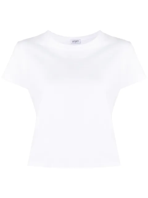 LESET Margo cotton T-shirt White LT017ACTN