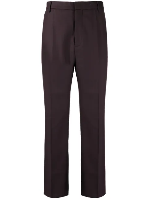 Nanushka Jun twill straight-leg trousers Purple NM21FWPA00247