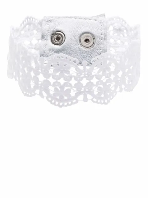 Manokhi Katherine lace choker necklace White MANO116A361LACE
