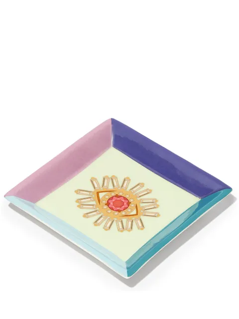 Suzanne Kalan graphic-print jewellery tray Neutrals SKH103JA
