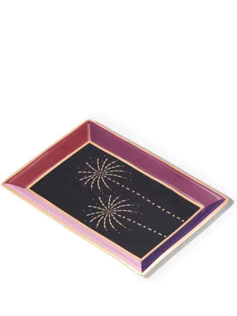 Suzanne Kalan porcelain jewellery tray Purple SKH105JA