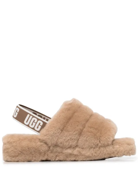 UGG Fluff Yeah slingback slippers Brown 1095119CHE