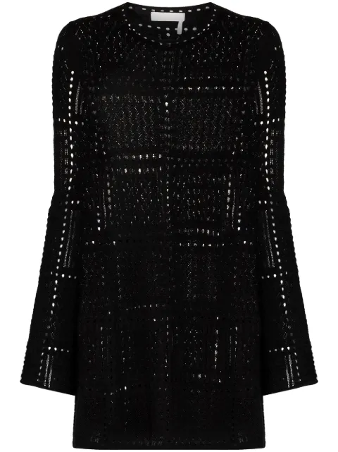Chloé panelled knitted dress Black CHC22SMR09550