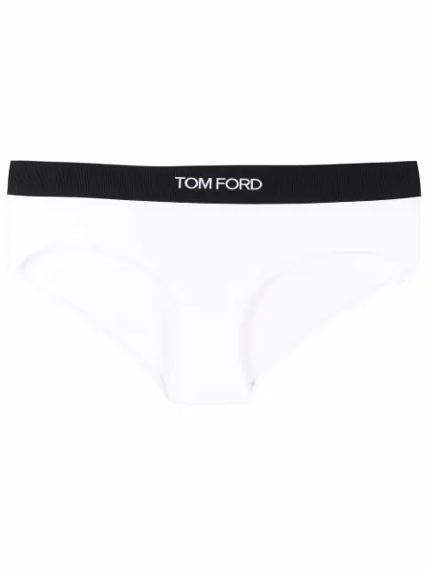 TOM FORD logo-waistband briefs White KNJ004JEX011