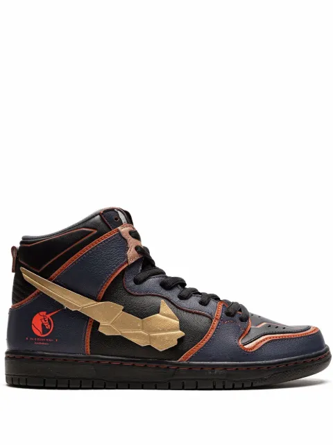 Nike x Gundam SB Dunk High Pro QS "Banshee" sneakers Blue DH7717