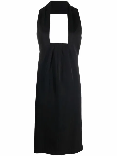 Comme Des Garçons Pre-Owned 1989 halterneck pinafore skirt Black CDG112PT
