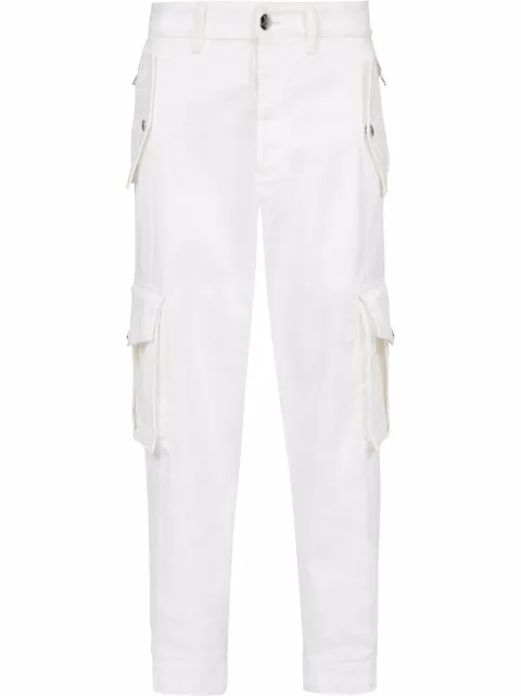 Balmain tapered leg cargo jeans Neutrals XH0MH105DC10