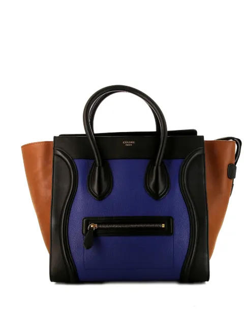 Celine Pre-Owned 2010s mini Luggage leather tote bag Blue 382574