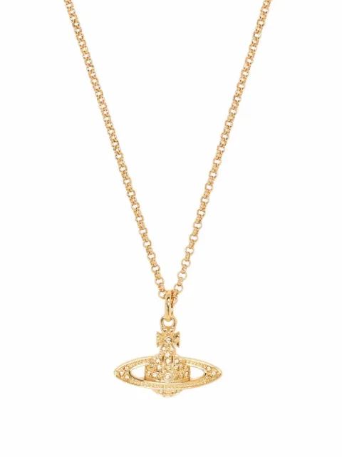 Vivienne Westwood logo pendant necklace Gold 6302010402R121CN