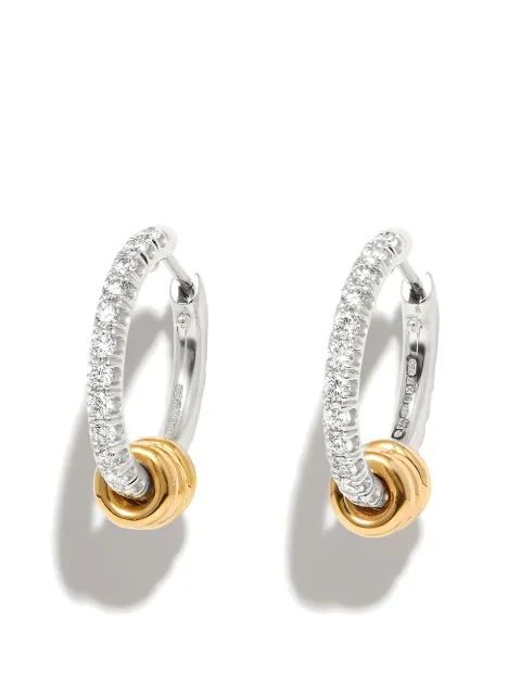 Spinelli Kilcollin 18kt white and yellow gold hoop earrings Silver EARAPASG