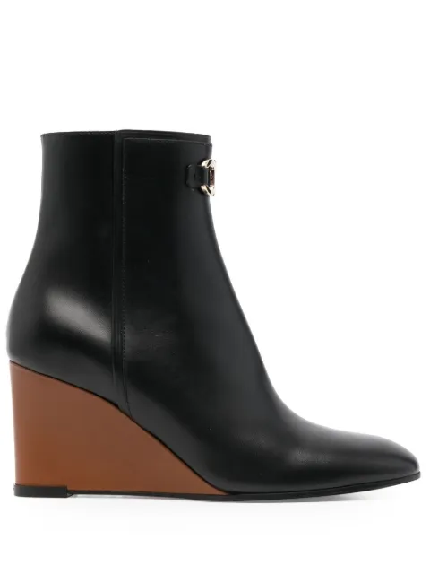 Ferragamo wedge-heel ankle boots Black 751066