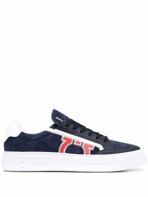 Ferragamo Borg 5 low-top sneakers Blue 749494