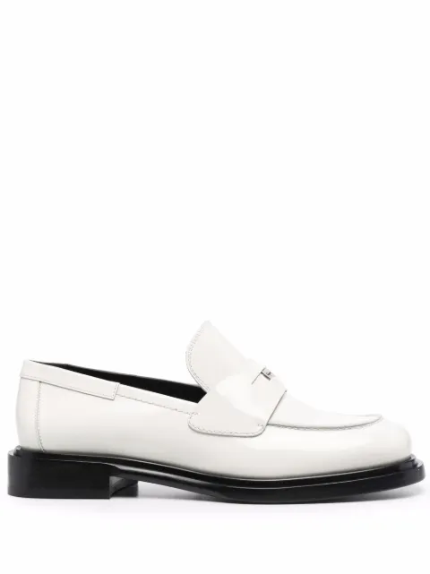 Ferragamo Nyx 30 patent leather loafers White 751719