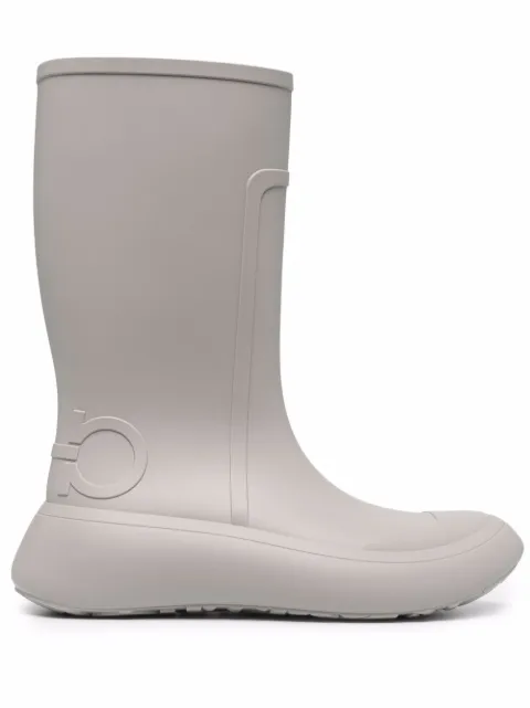 Ferragamo Gancini-detail boots Grey 999001