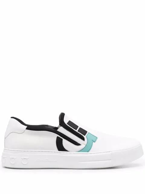 Ferragamo Gancini slip-on sneakers White 751363
