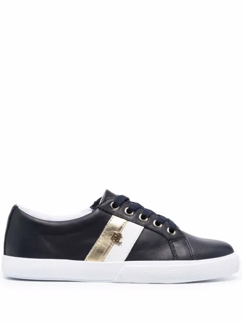 Lauren Ralph Lauren Janson leather sneakers Black 802794077