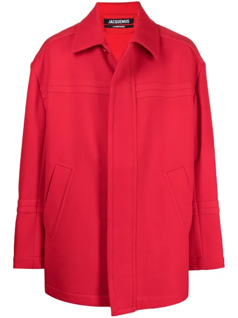 Jacquemus oversized straight-fit jacket Red 216CO0021330