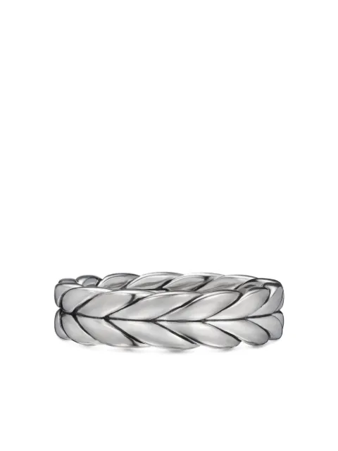David Yurman sterling silver Chevron band ring (6mm) Silver R25325MSS