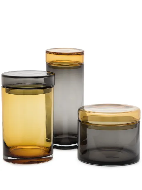 POLSPOTTEN Caps and Jars glass jars (set of 3) Neutrals 140300229