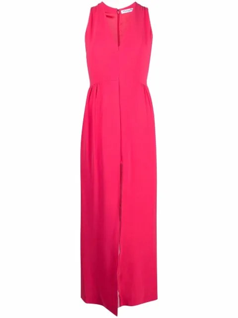 Christian Dior Pre-Owned 2000s layered-skirt long dress Pink HOLADIO176