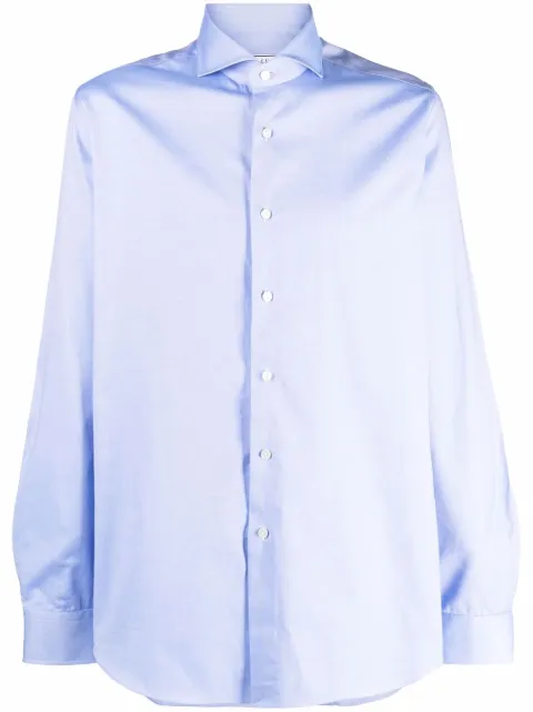 Xacus buttoned-up cotton shirt Blue 520ML11230