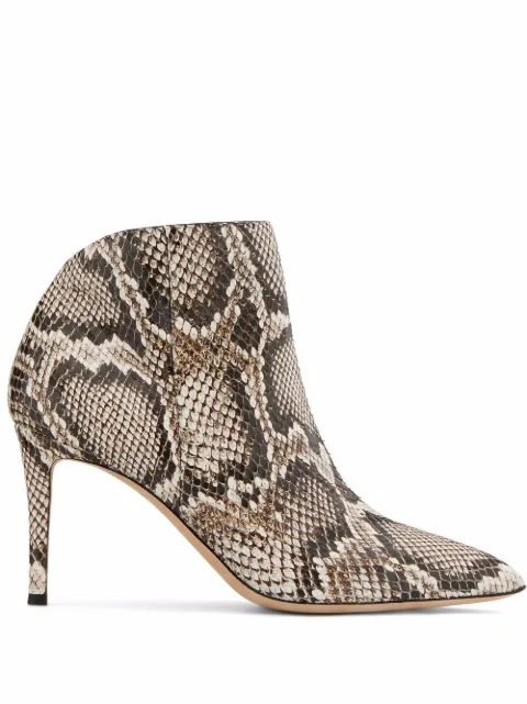 Giuseppe Zanotti Tysha snakeskin-effect boots Black E970021007