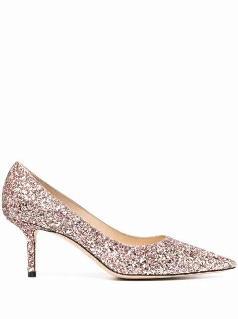 Jimmy Choo Love 85mm glitter pumps Pink LOVE65CGF