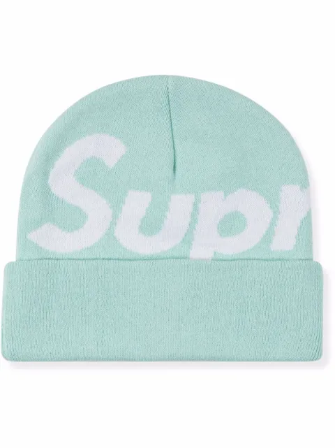 Supreme Big Logo knitted beanie Blue SU11016