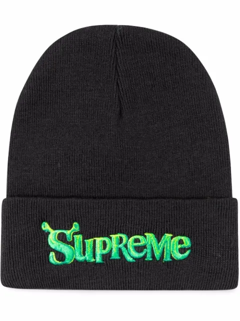 Supreme x Shrek logo beanie Black SU11020