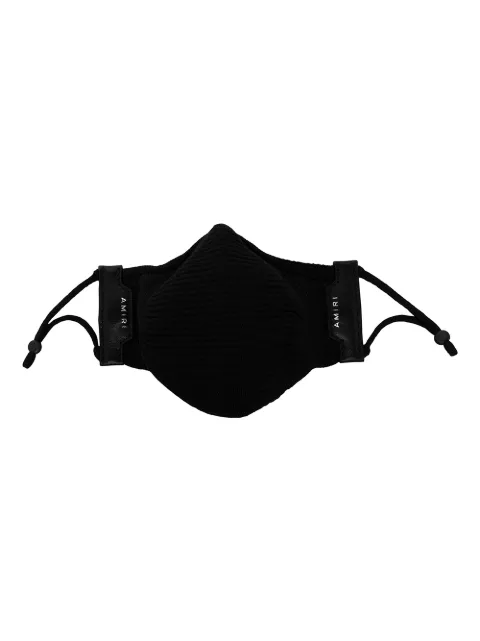 AMIRI logo-tag face mask Black MAM001