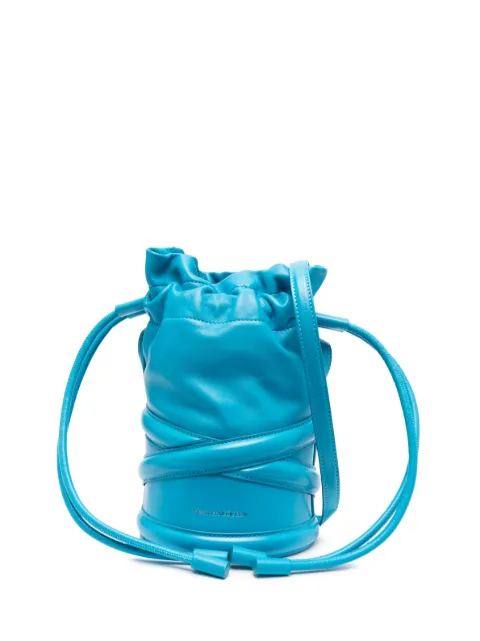 Alexander McQueen The Soft Curve bucket bag Blue 6968111AXAA