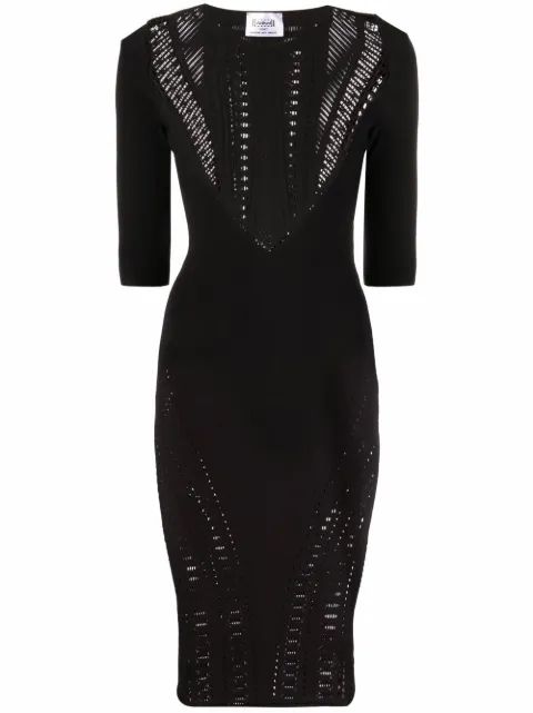 Wolford x Alberta Ferretti Ajouré net dress Black 52927