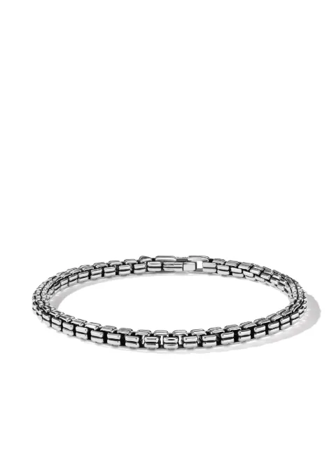 David Yurman sterling silver Double Box chain bracelet (4mm) Silver BC0368MSS