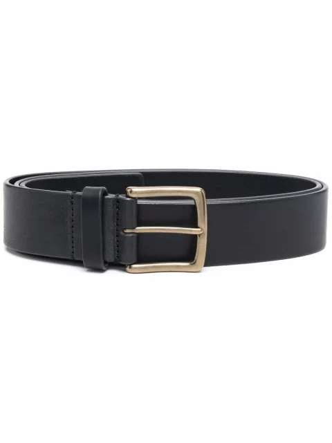 Officine Creative Strip 22 buckle-fastening leather belt Black OCFSTRI22CULVA1000