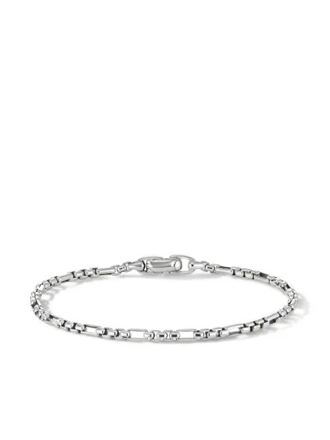David Yurman sterling silver Open Station box chain bracelet (3mm) Silver BC0447MSS
