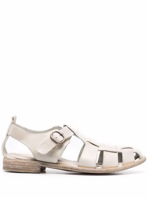 Officine Creative caged leather sandals Neutrals OCDLEXI536IGB09H195