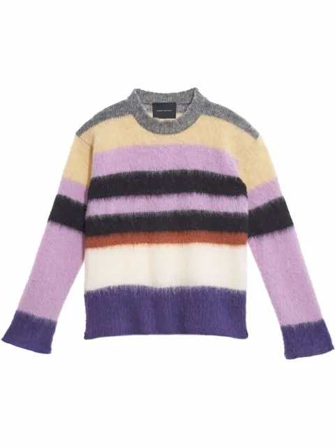 Marc Jacobs brushed striped jumper Pink N620W02RE21960