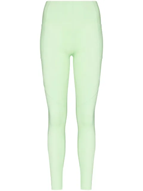 Y-3 panelled logo leggings Green HG6138