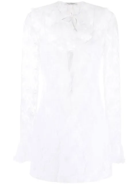 Philosophy Di Lorenzo Serafini ruffled lace minidress White A04492122