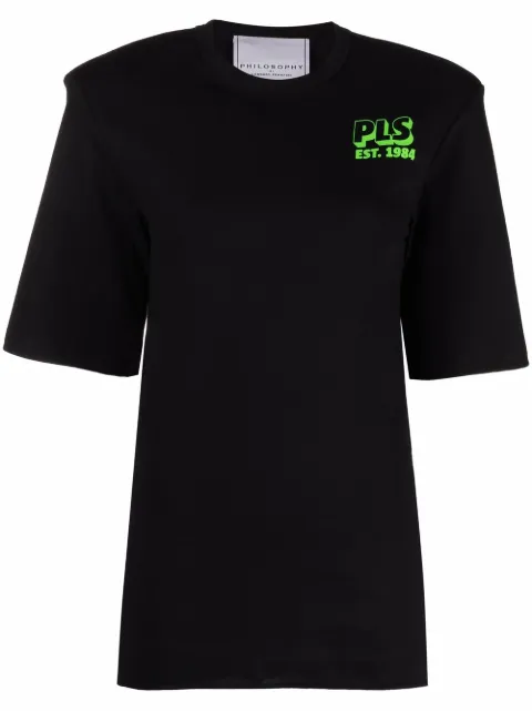 Philosophy Di Lorenzo Serafini cotton logo-print T-shirt Black A07070744