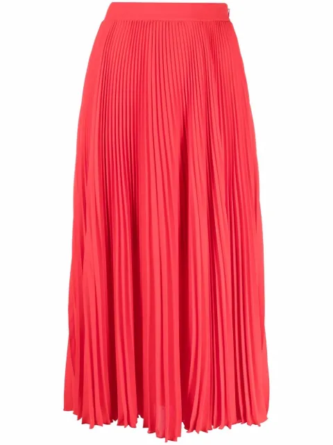 Philosophy Di Lorenzo Serafini plissé midi skirt Red A01167281